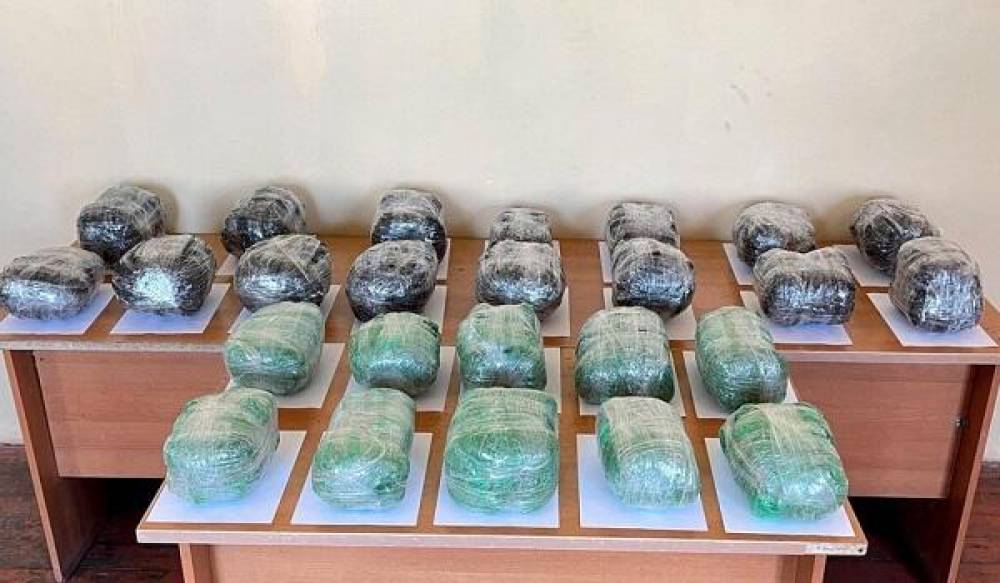 Dövlət sərhədində 40 kq narkotik dövriyyədən çıxarıldı