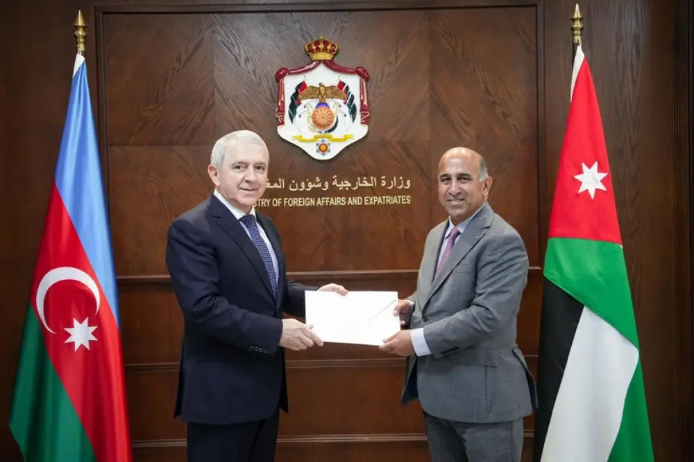 Azərbaycanın Əmmandakı səfiri İordaniya XİN-in baş katibinə etimadnaməsini təqdim edib