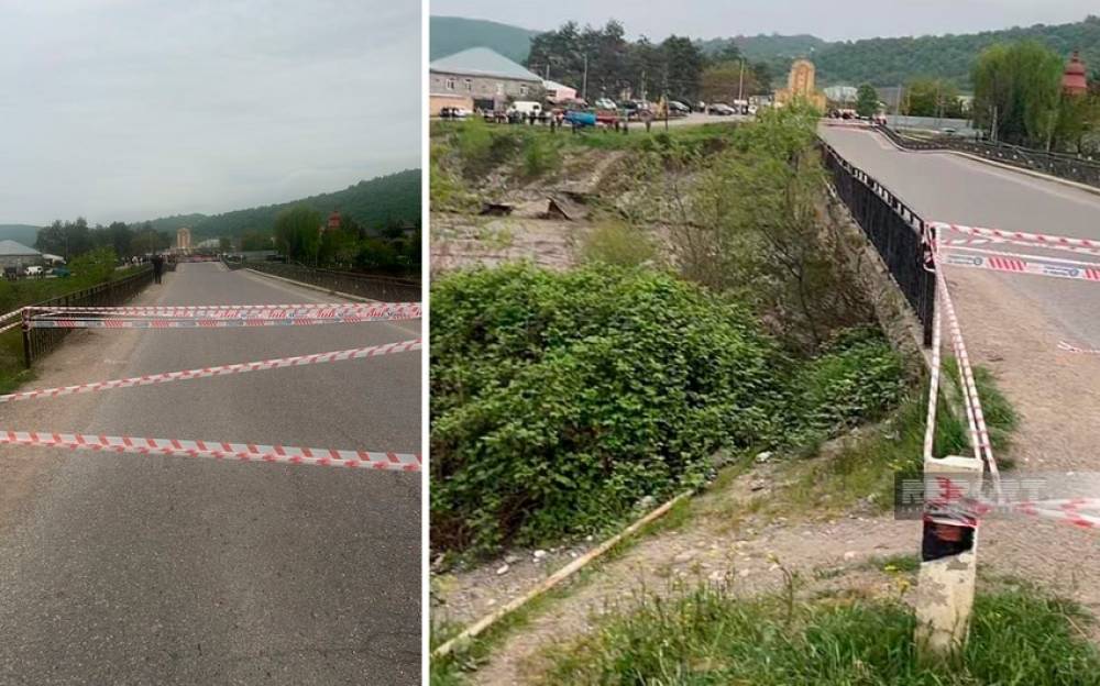 Qubada körpü qəzalı vəziyyətə düşüb, 30-dan çox kəndə gediş-gəliş çətinləşib