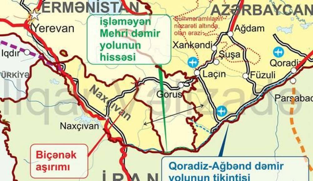 Şərqi Zəngəzuru Naxçıvanla birləşdirən elektrik xətti tikiləcək
