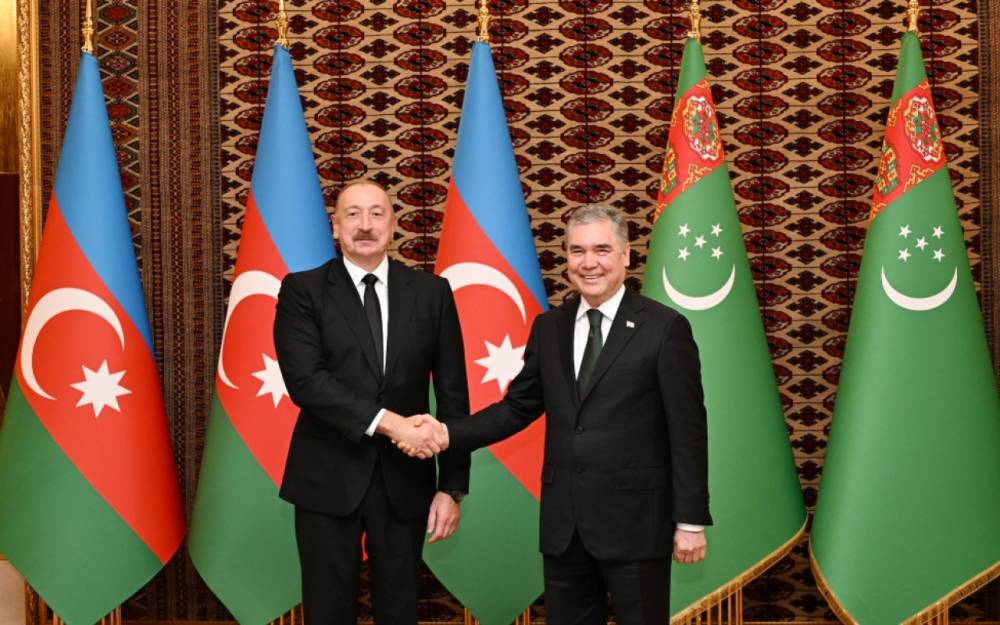 İlham Əliyevin Berdiməhəmmədov ilə təkbətək görüşü başladı - FOTO