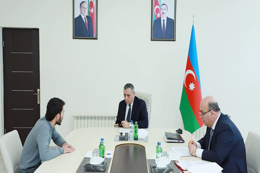 Səfərbərlik Xidmətinin rəisi Şirvanda vətəndaşları qəbul edib