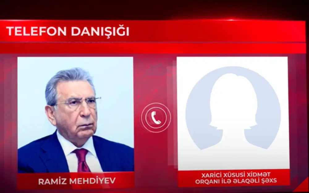 Ramiz Mehdiyevin xarici xüsusi xidmət orqanları ilə danışığının SƏS YAZISI