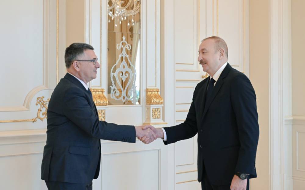 İlham Əliyev Gideon Saarı qəbul etdi - FOTOLAR