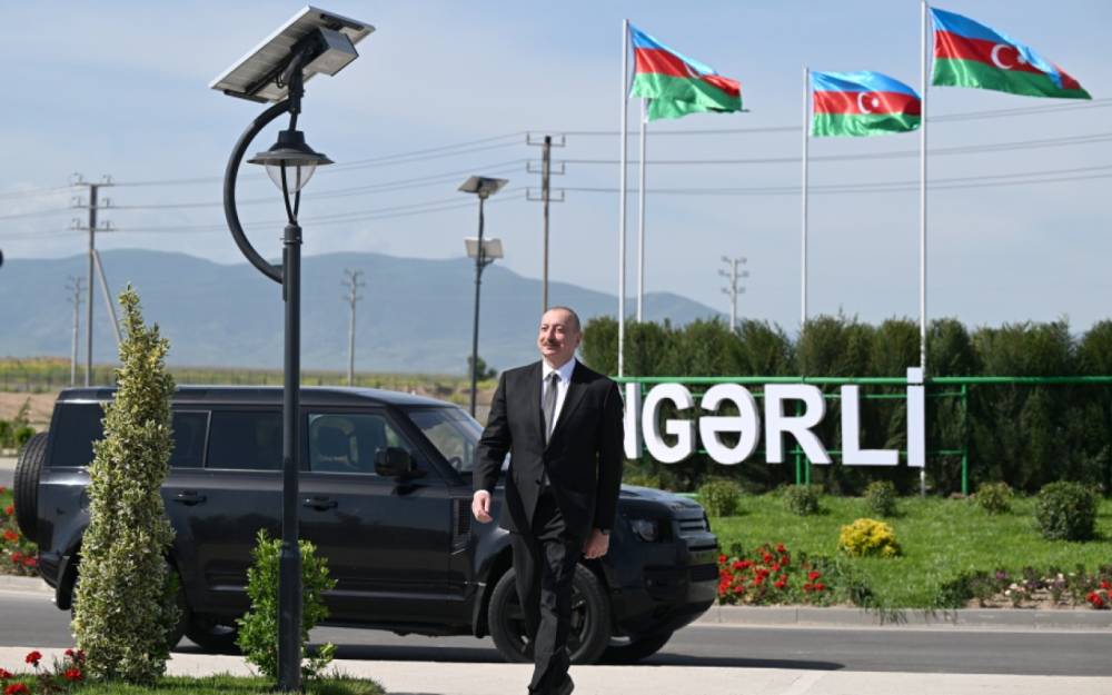 Prezident Kəngərlidəki işlərlə tanış oldu - FOTOLAR (YENİLƏNİB)