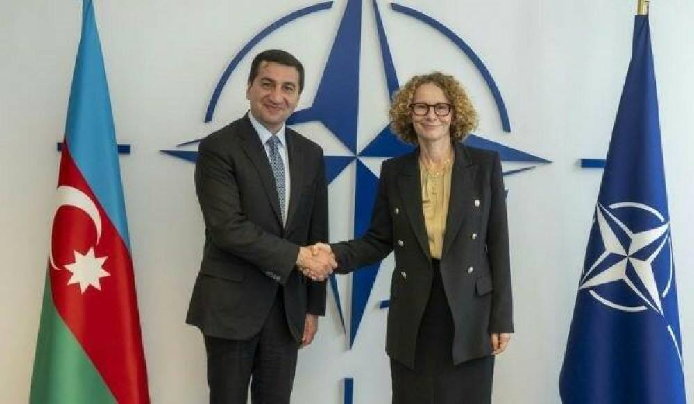 Hikmət Hacıyev NATO baş katibinin müavini ilə görüşdü