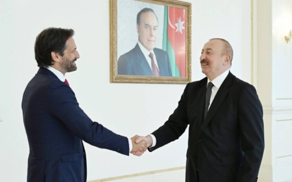 Prezident Robert Kalinakın başçılıq etdiyi nümayəndə heyətini qəbul etdi - FOTOLAR