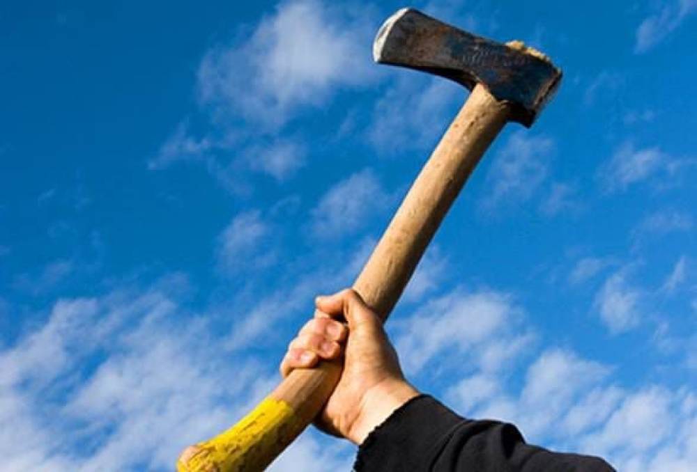 Torpaq üstündə qohumuna balta ilə xəsarət yetirdi