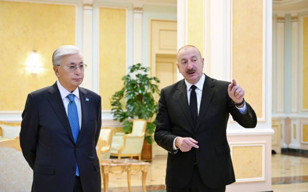 Astanada “Orta dəhlizin inkişafı” birgə layihəsi təqdim edildi - FOTOLAR