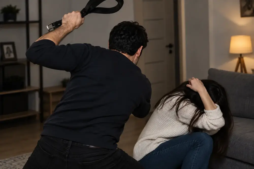 Bakıda kişi arvadını dişlədi, tava ilə döydü