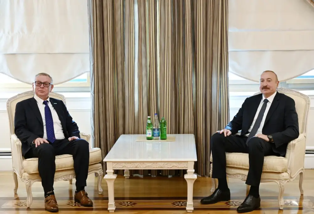 İlham Əliyev BMT-nin Terrorçuluqla Mübarizə İdarəsinin nümayəndəsi Aleksandr Zuyevi qəbul edib