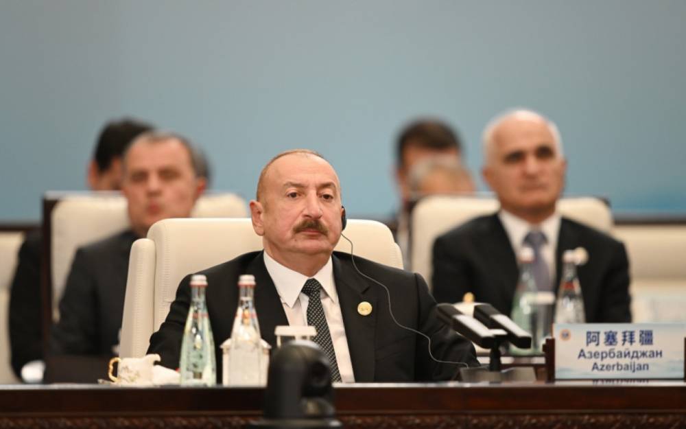 İlham Əliyev “ŞƏT plyus” görüşündə çıxış etdi